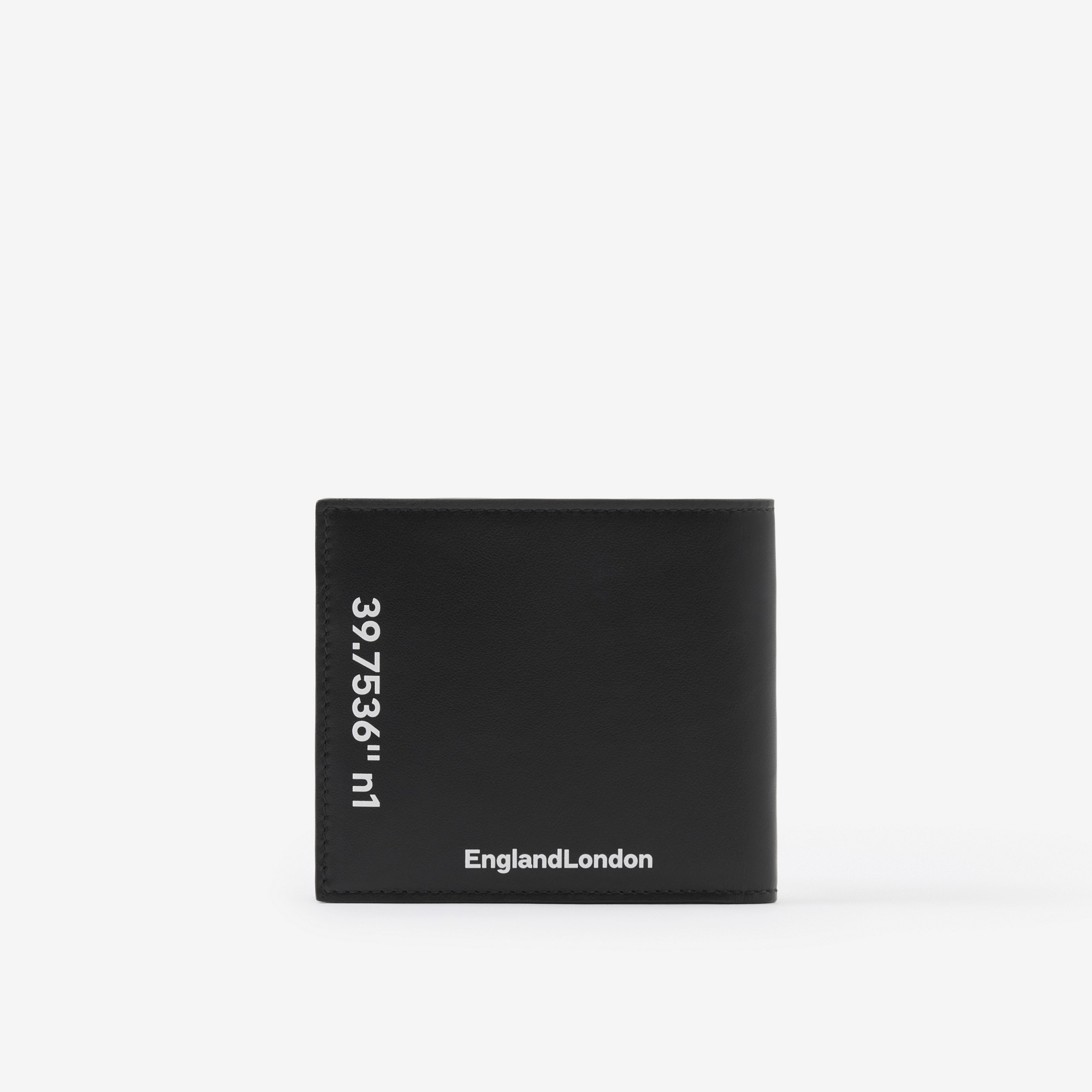 Coordinates Print​ Leather Bifold Wallet - 3