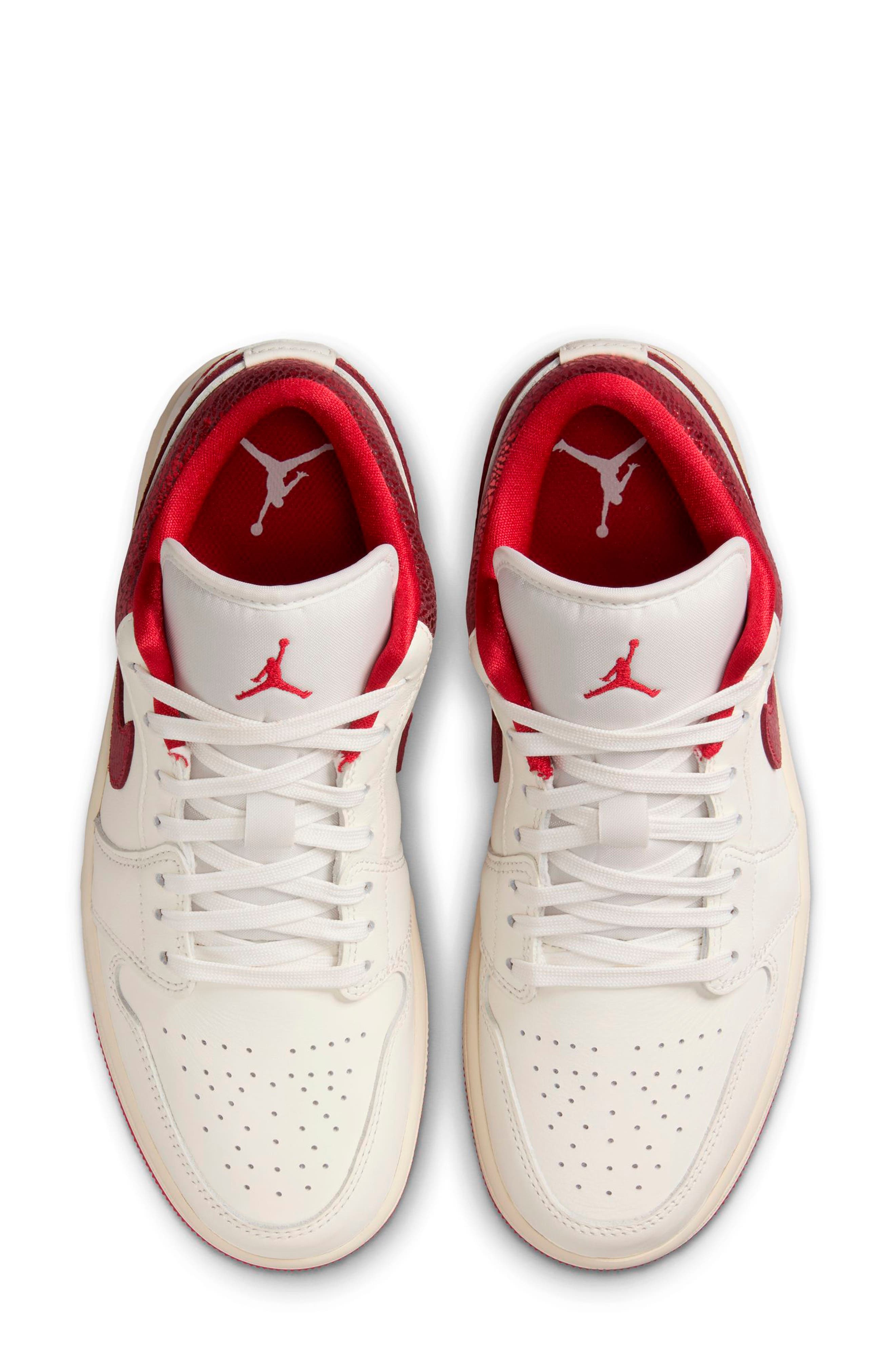 Air Jordan 1 Low SE Sneaker in Sail/Varsity Red/Team Red at Nordstrom - 3