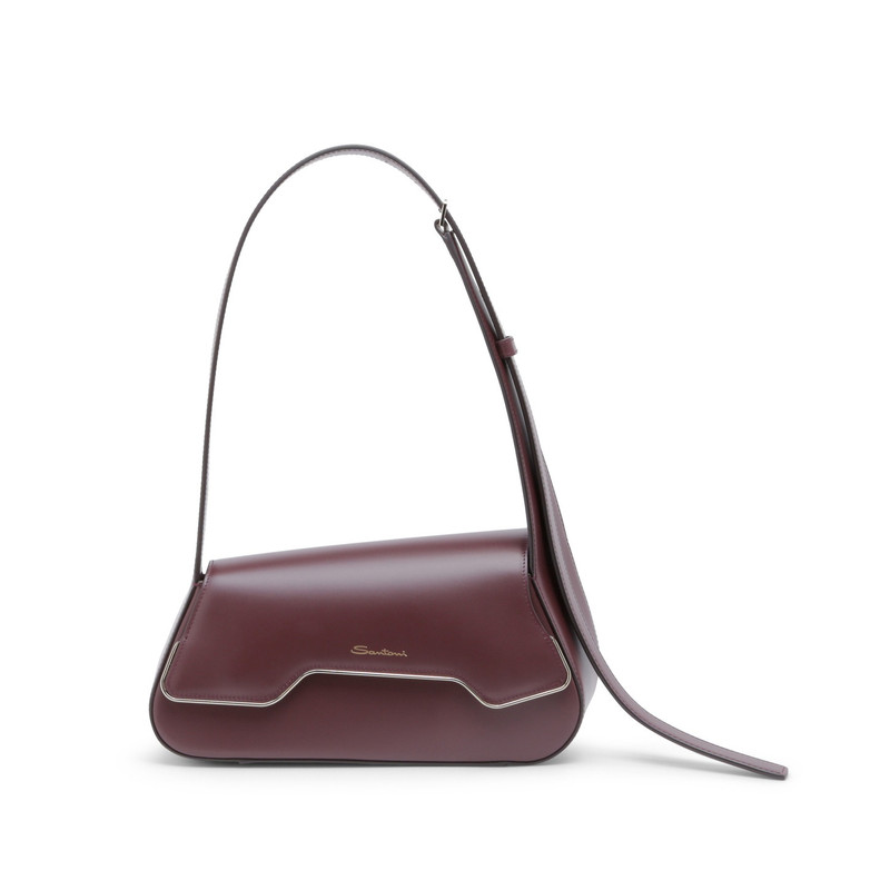 Burgundy leather ThePluto bag 1