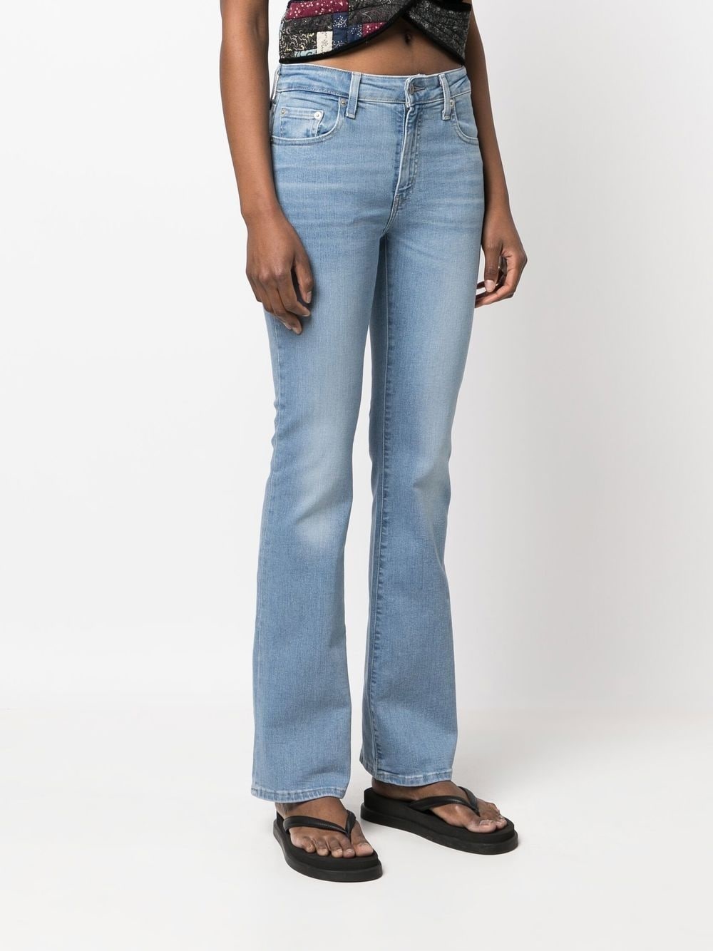 high-rise flared jeans - 3
