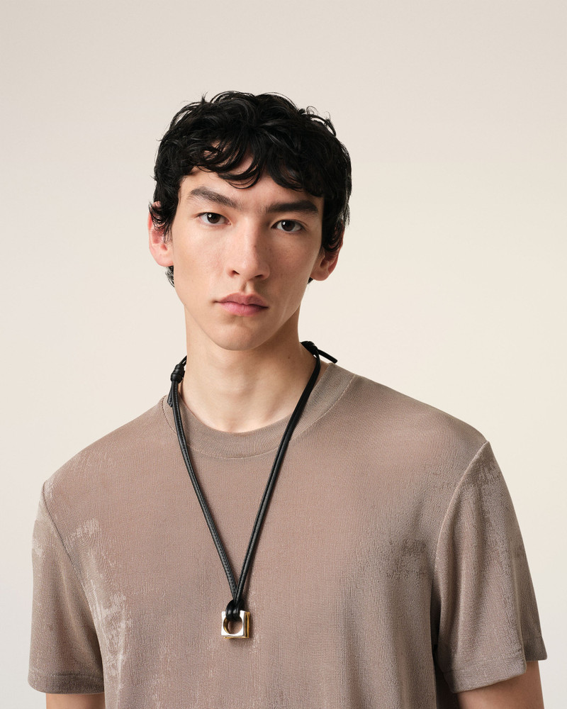 AMI Paris GOLD BRASS DUNE SQUARE NECKLACE outlook