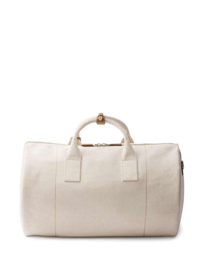 logo-embossed duffle bag 3