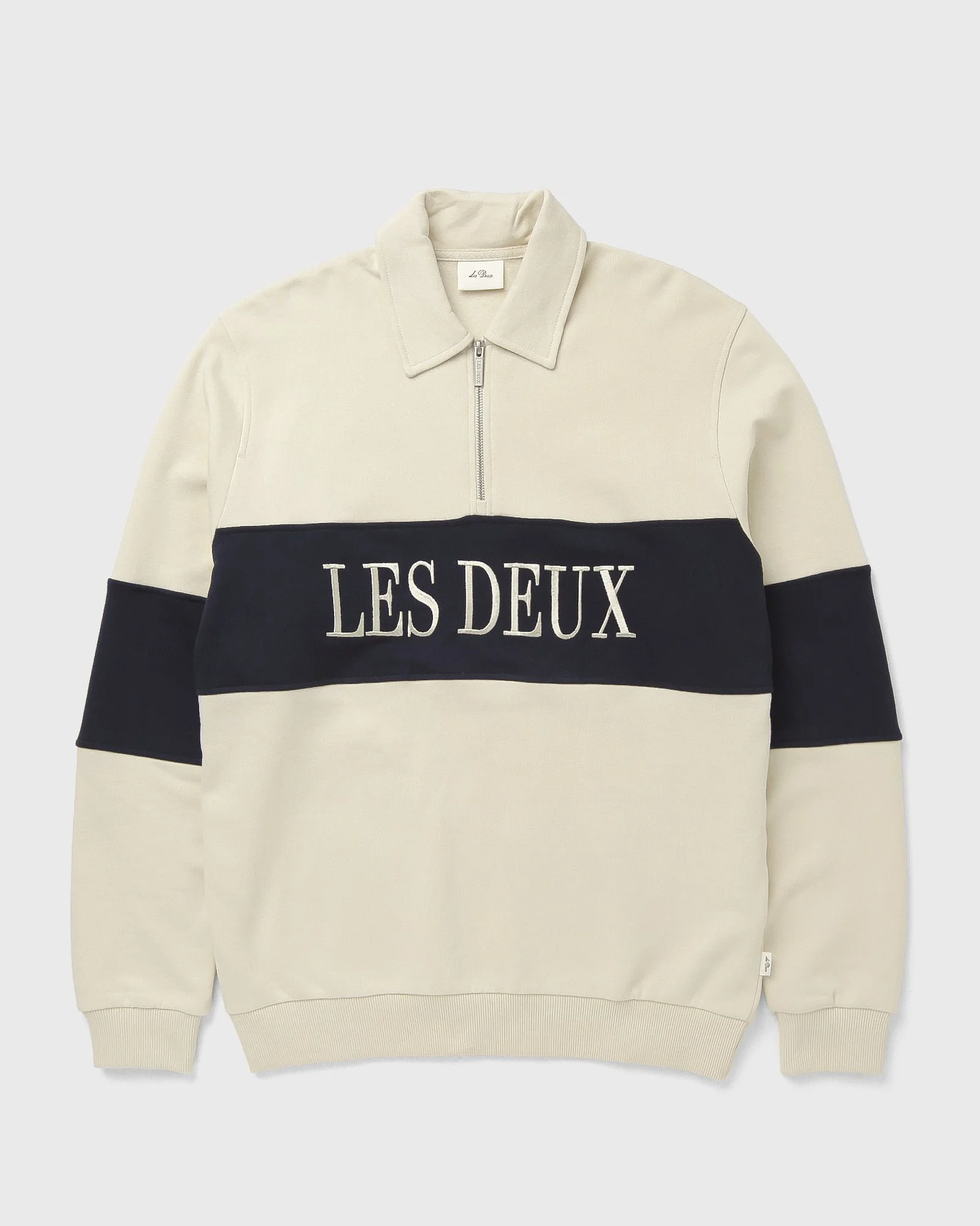 Zipper Rugby Sweatshirt - 1