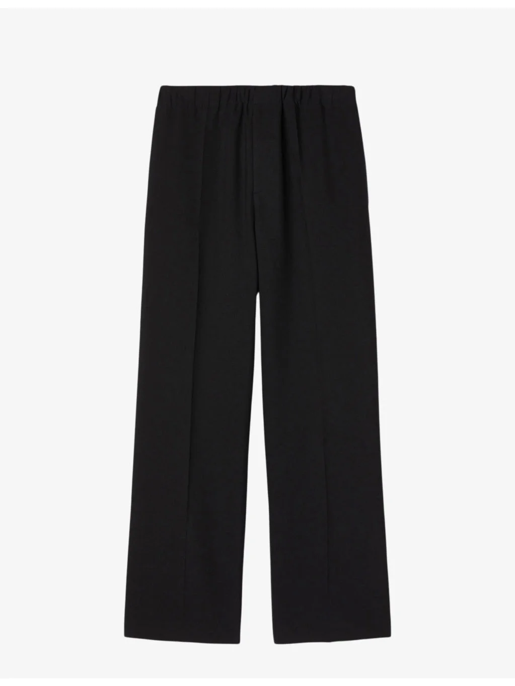 Elasticated-waist wide-leg stretch-woven trousers - 1