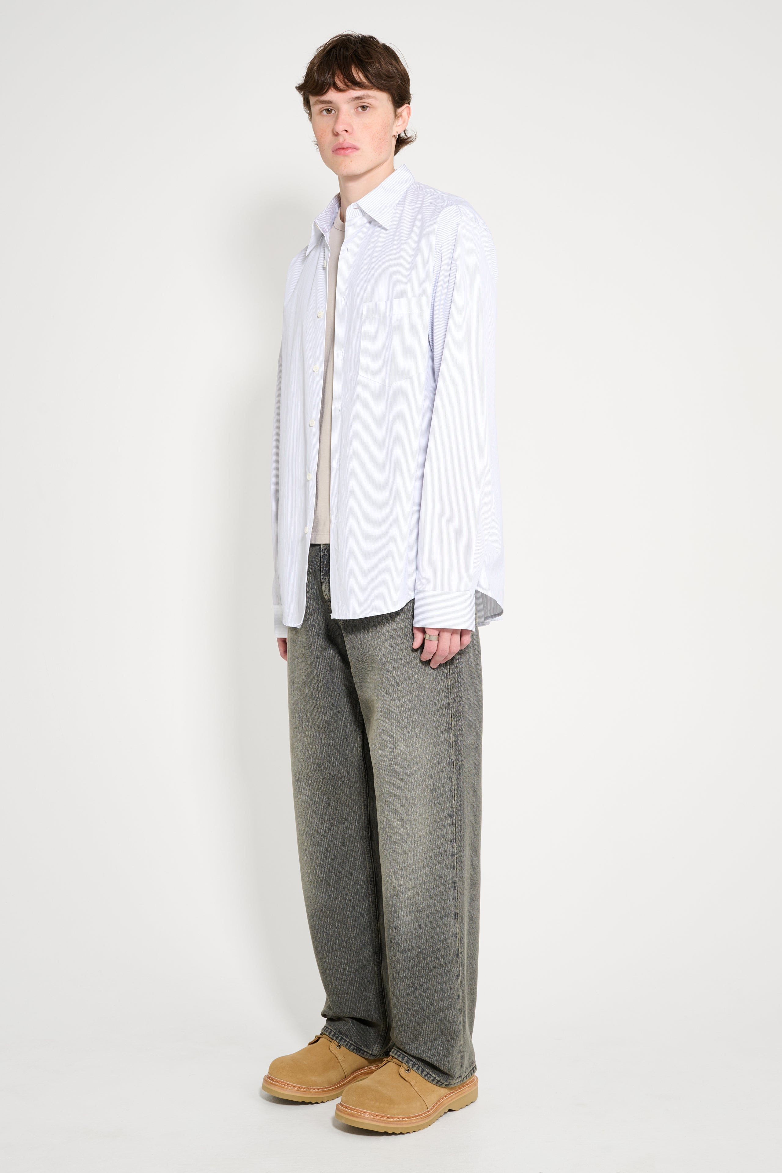OUR LEGACY THIRD CUT ASH DUST CHAIN TWILL - 5
