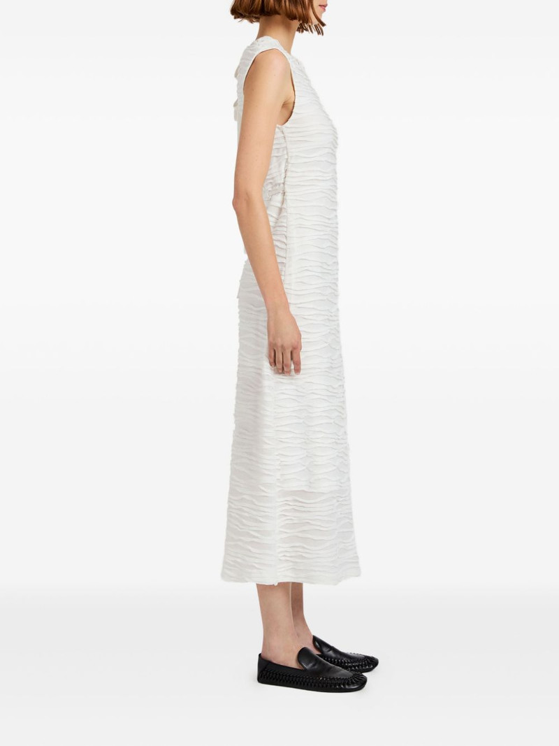 Laura textured sleeveless midi dress 3