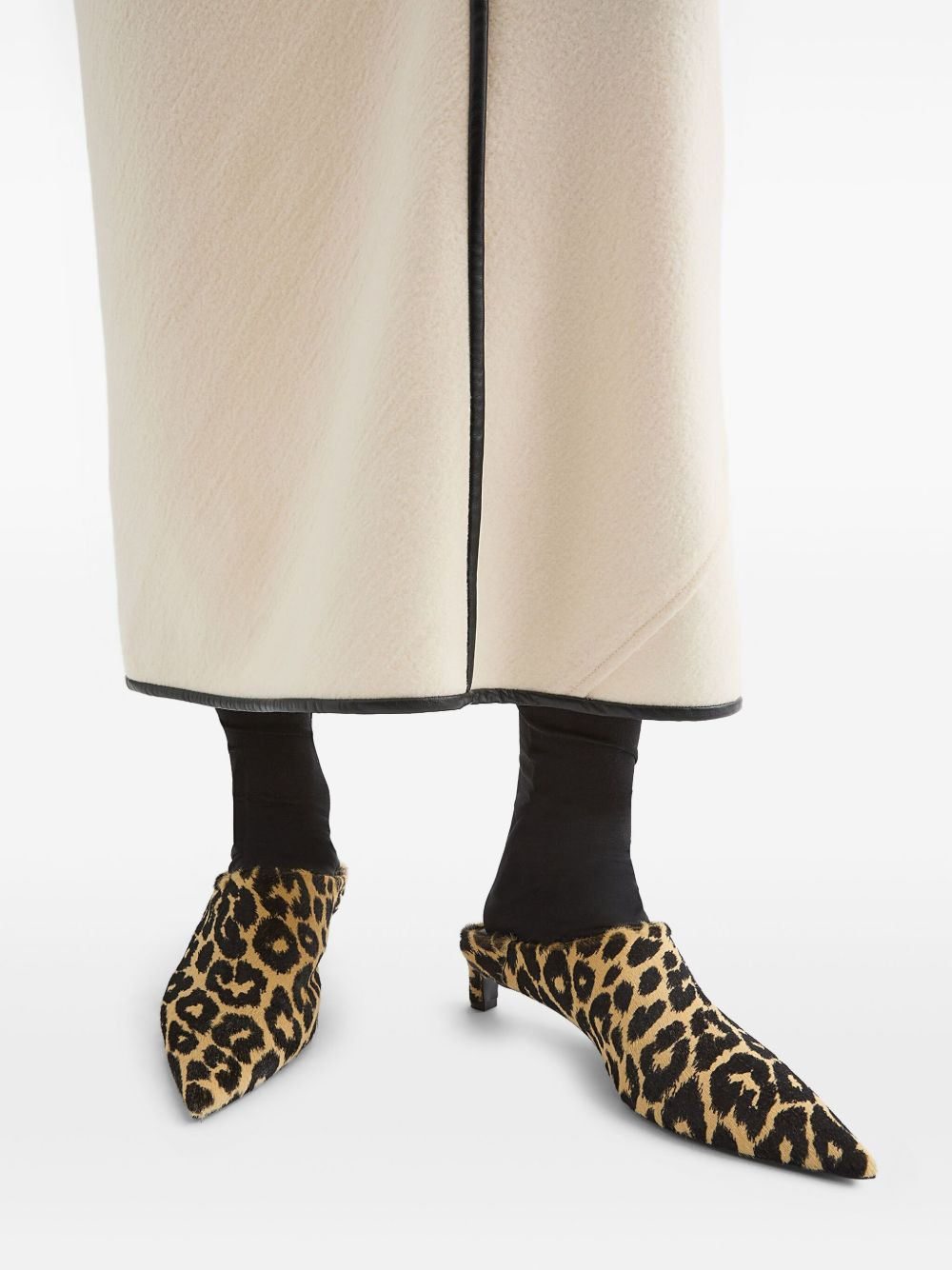 leopard-print mules - 5