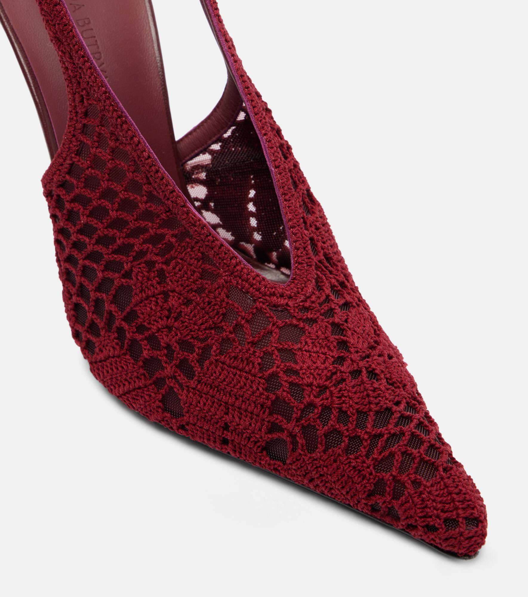 105 crochet slingback pumps - 5