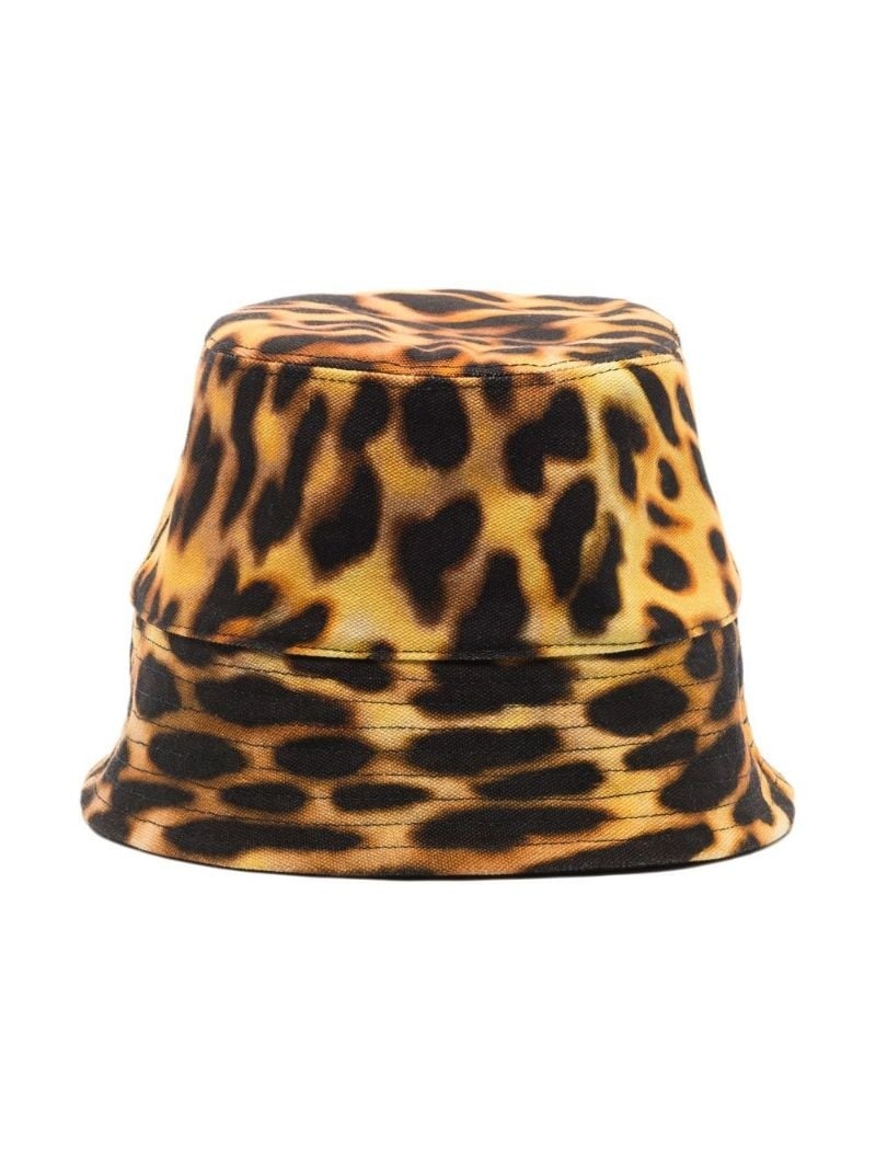 leopard-print bucket hat - 5
