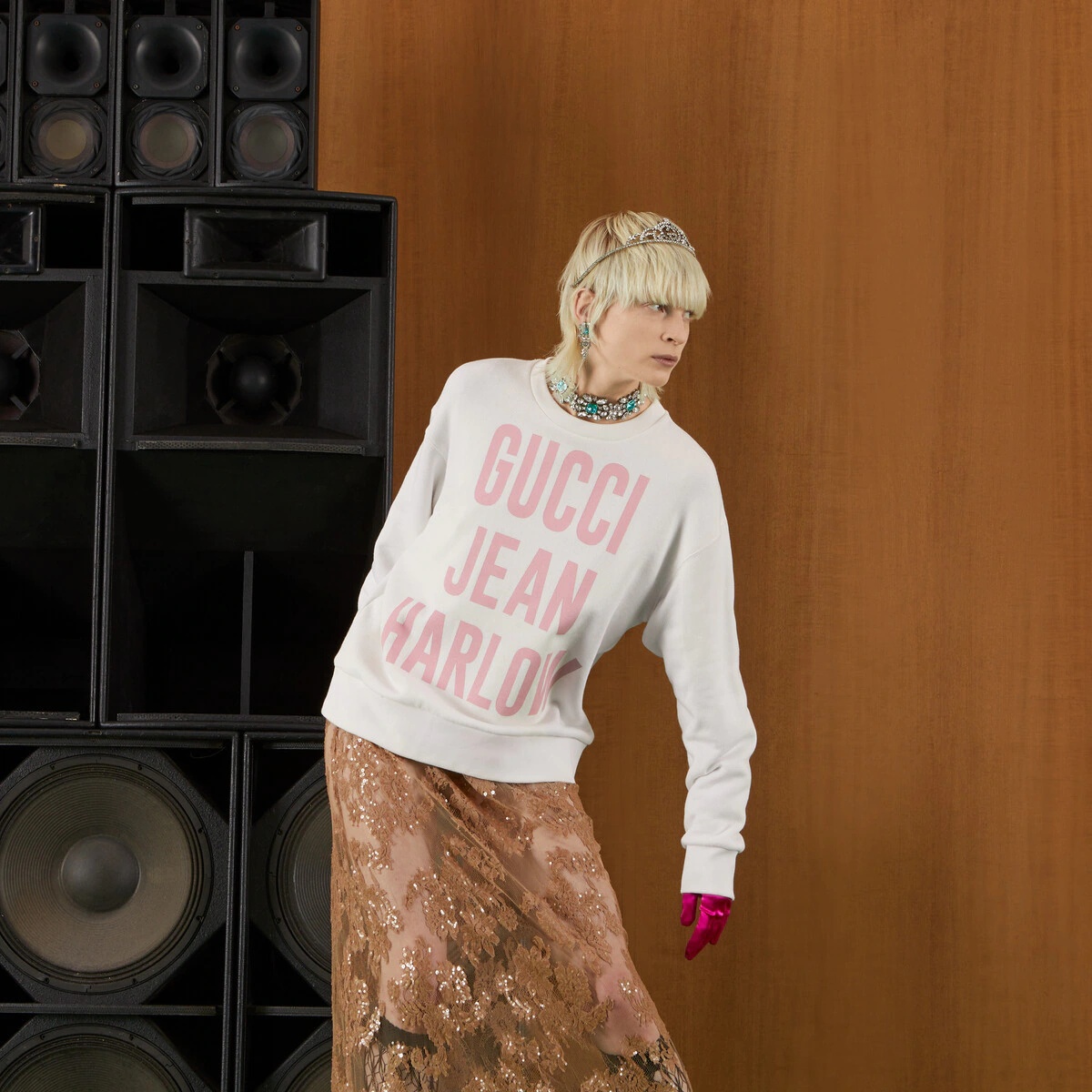 'Gucci Jean Harlow' cotton sweatshirt - 7