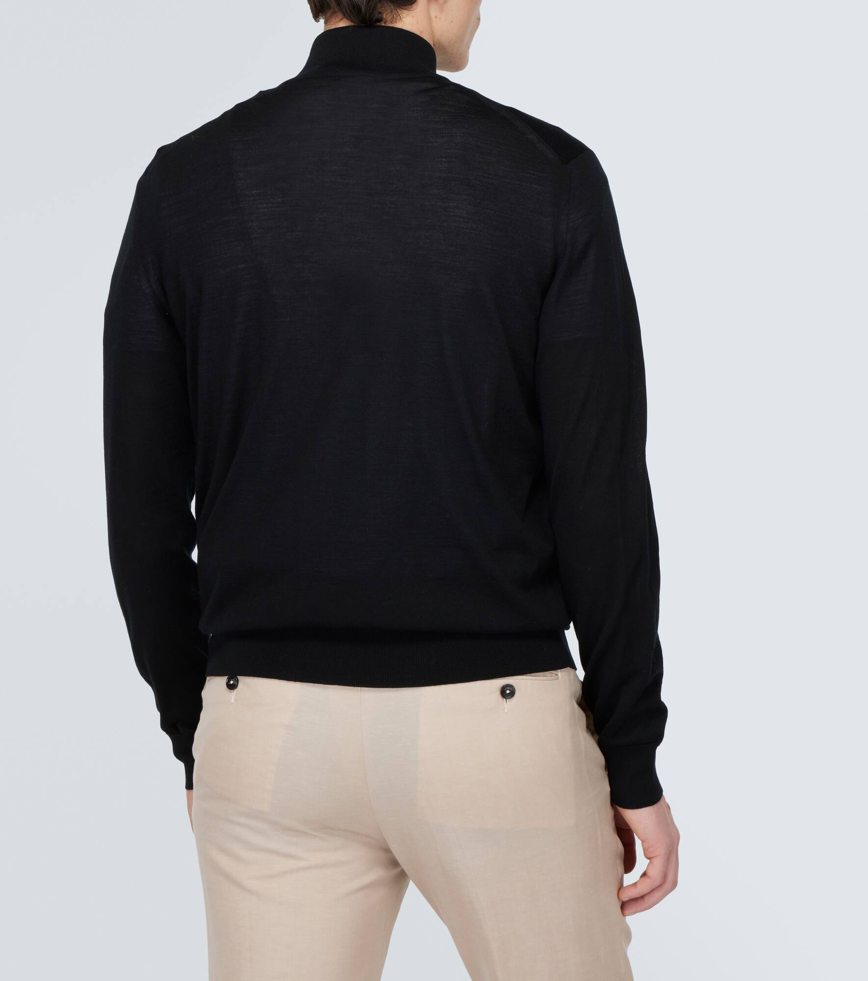 Wool half-zip sweater - 4
