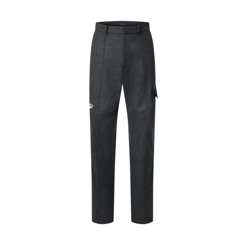 Silk, Cashmere And Wool Blend Double-Face Cargo Pants 1