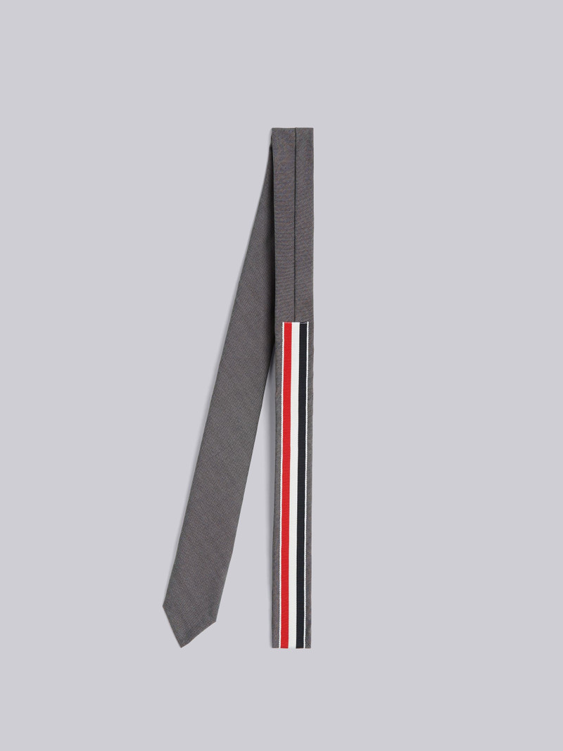 Medium Grey Kid Mohair Classic Tie 3