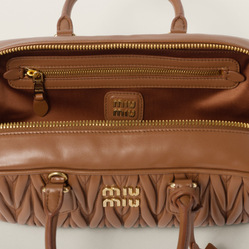 Arcadie matelassé nappa leather bag 4