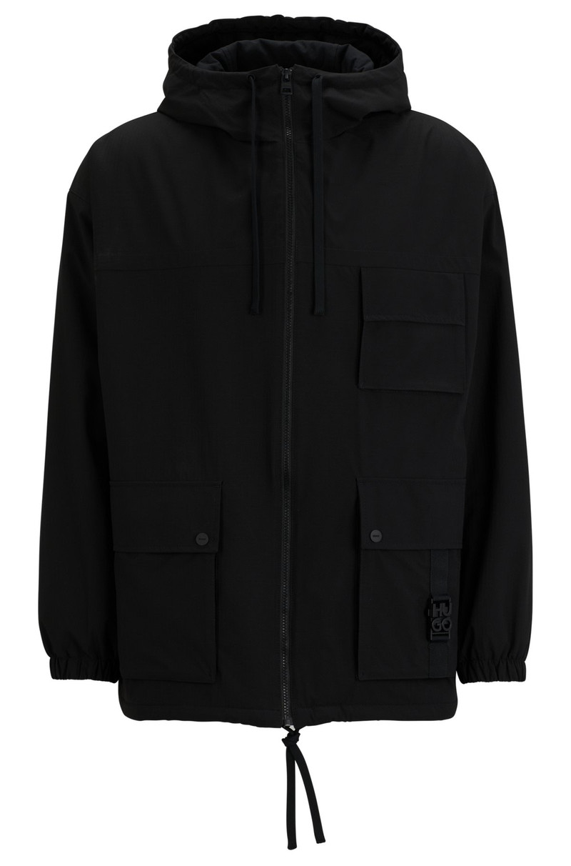 STACKED-LOGO BUCKLE를 가진 방수 PARKA 재킷 - 1