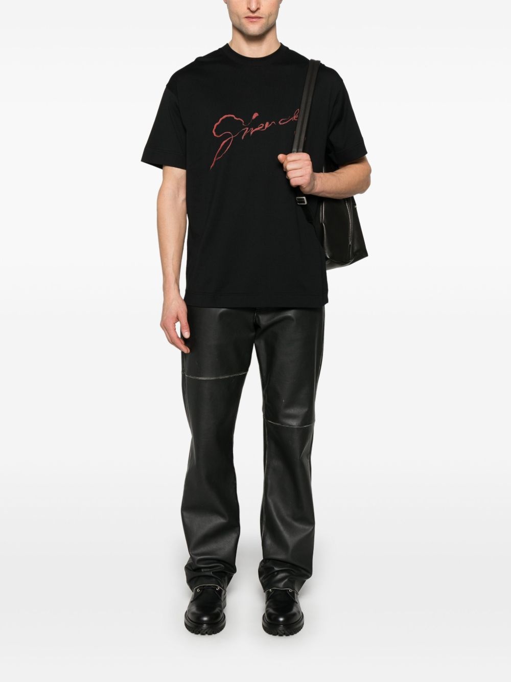 snake-print cotton T-shirt - 2