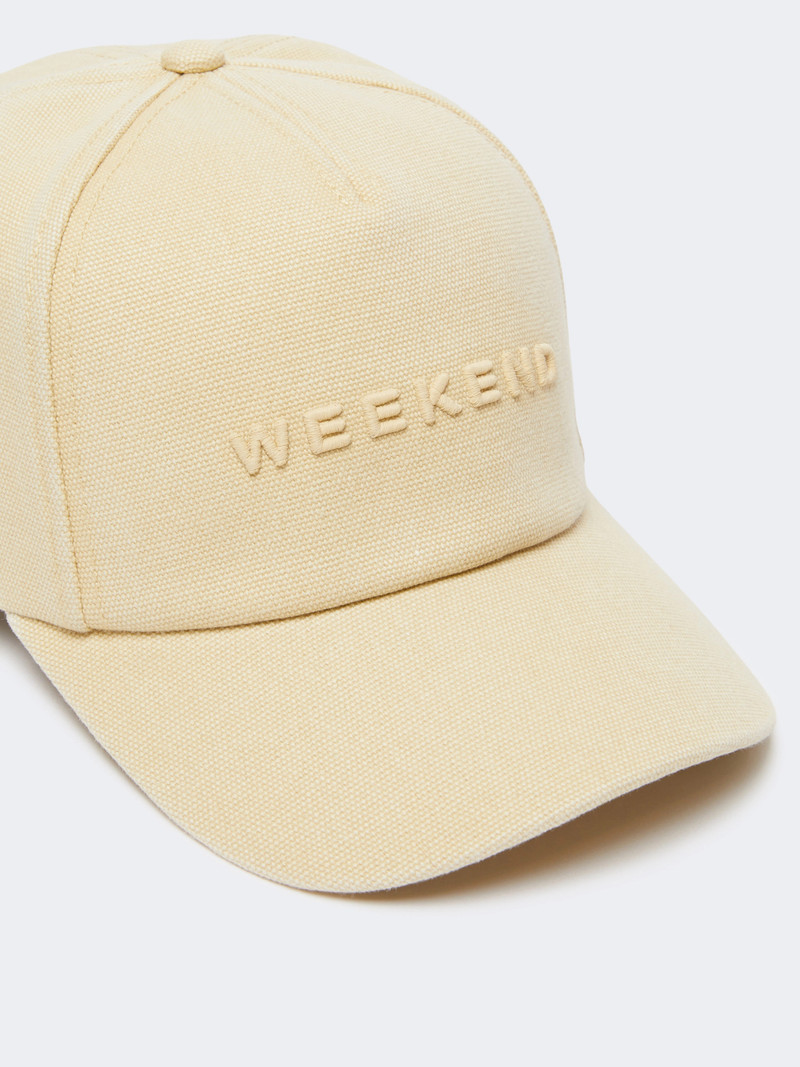 WEEKEND Max Mara Canvas baseball cap - BEIGE outlook