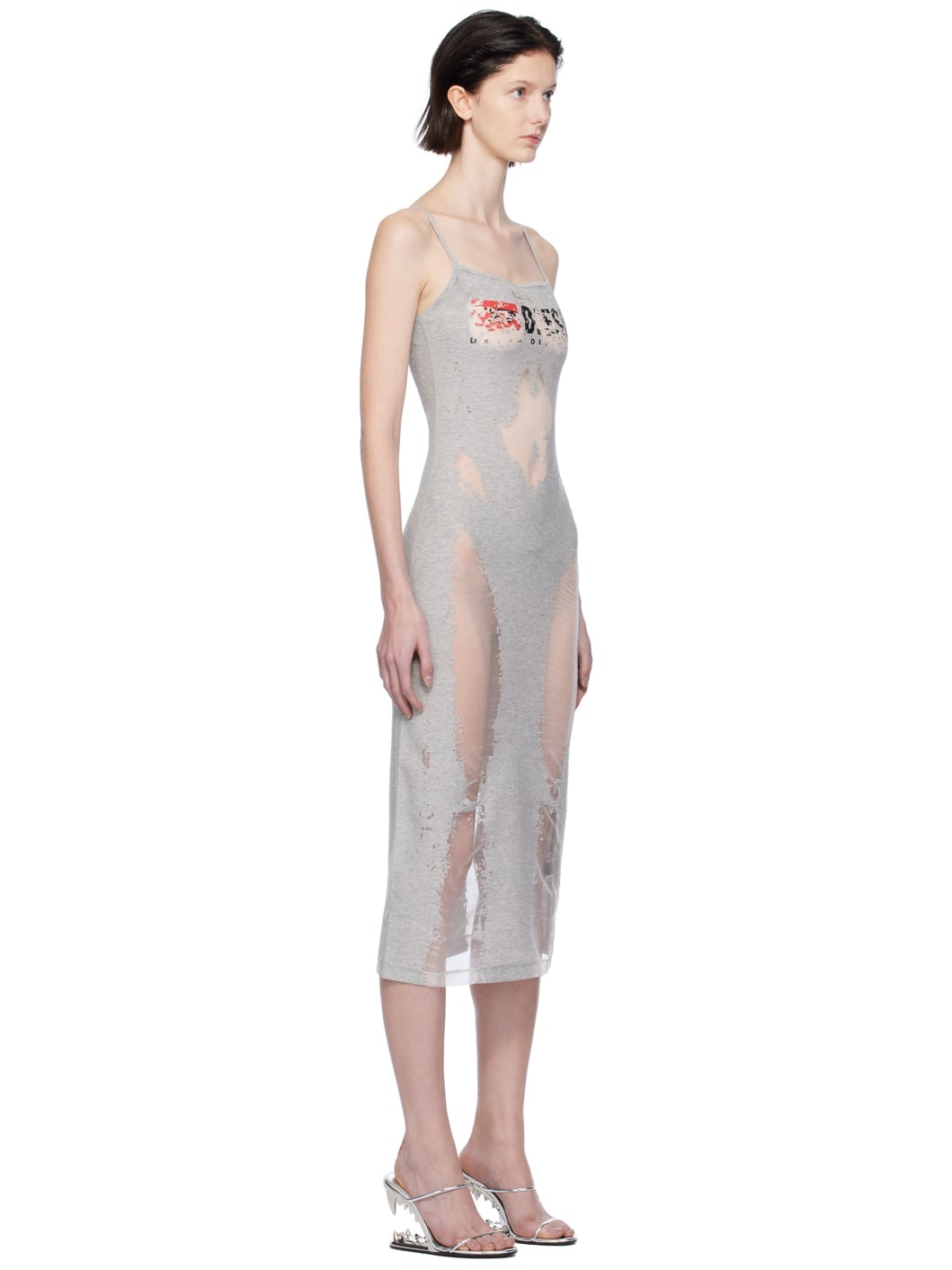 Gray D-Hoper-Devo Midi Dress - 2