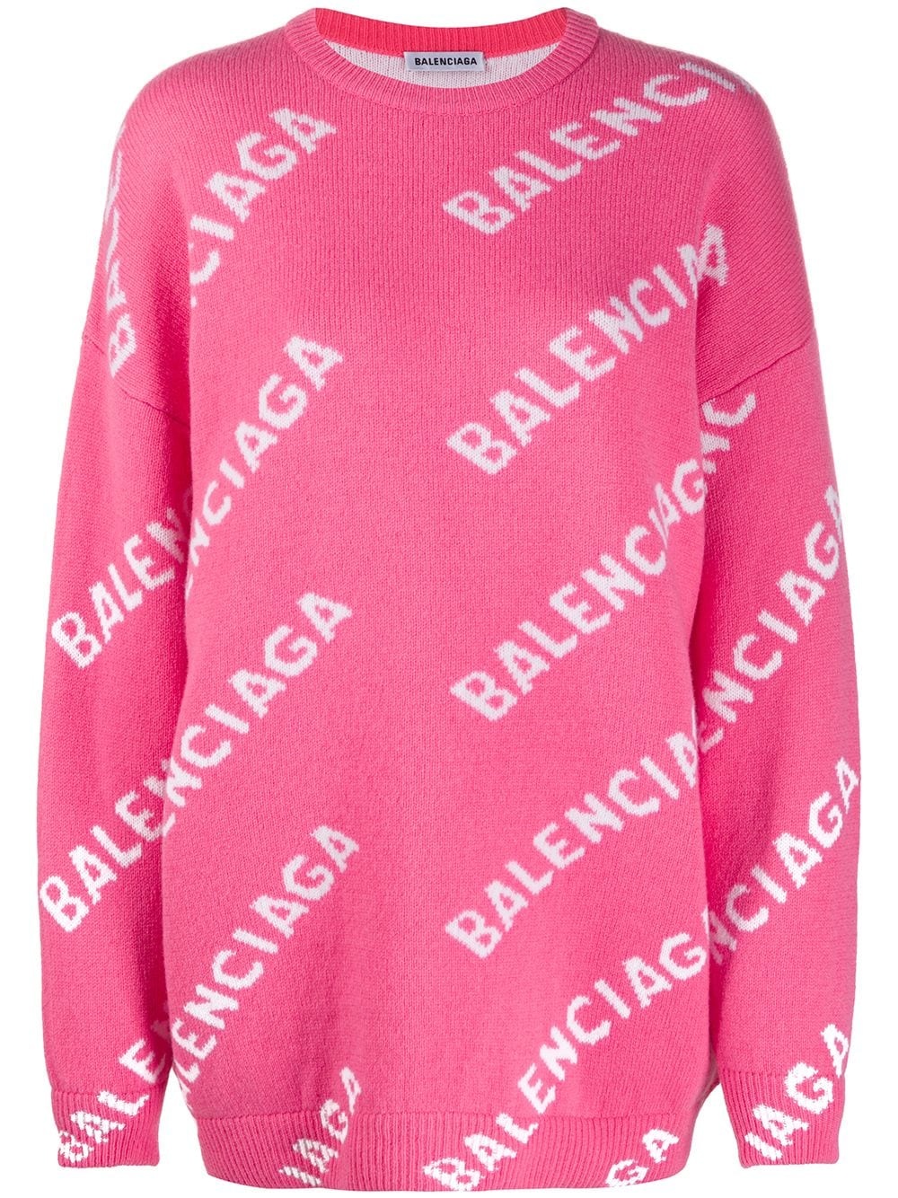 all-over logo-print jumper - 1