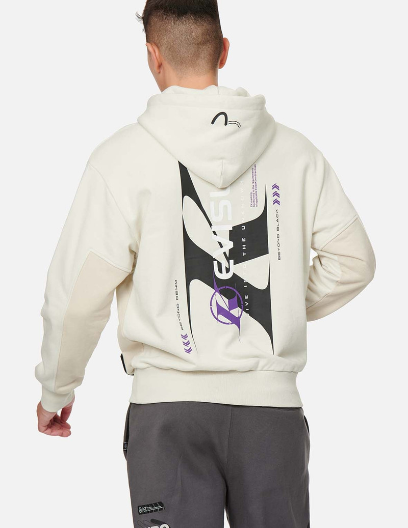 Color-Block Logo Print Hooded Sweatshirt 3
