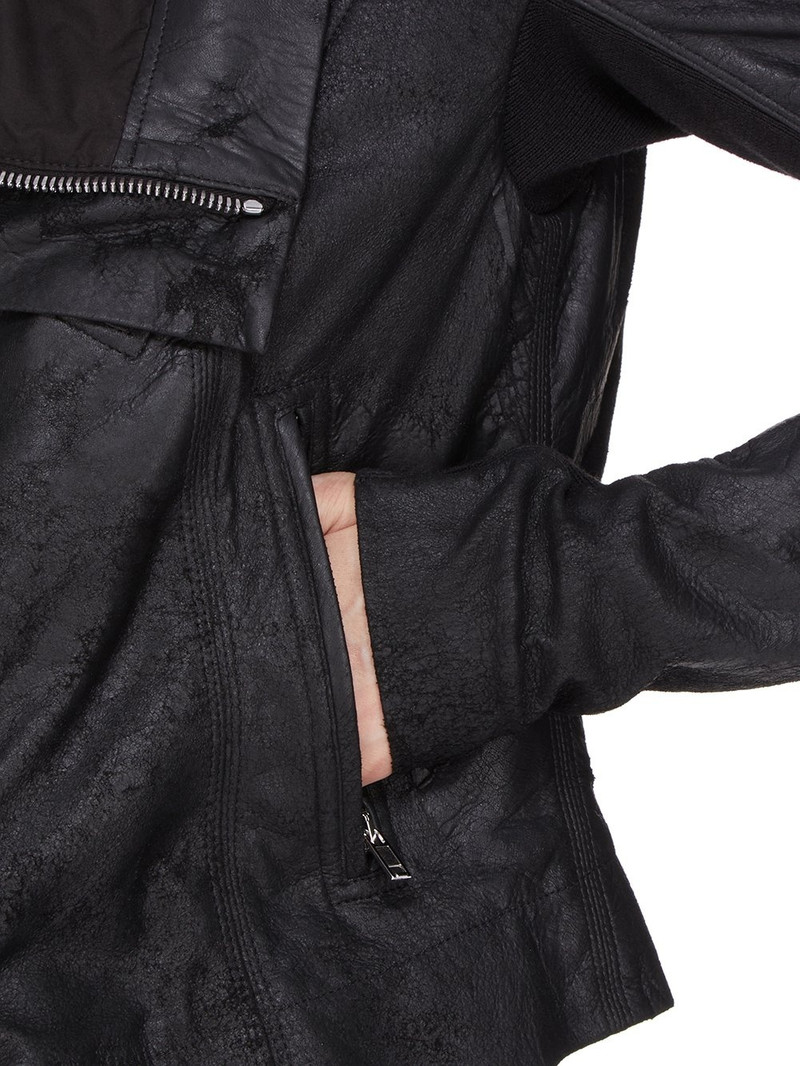 Black Porterville Classic Biker Leather Jacket 7