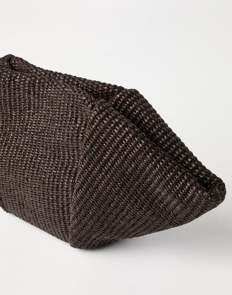 Marina pouch in techno cotton raffia 3
