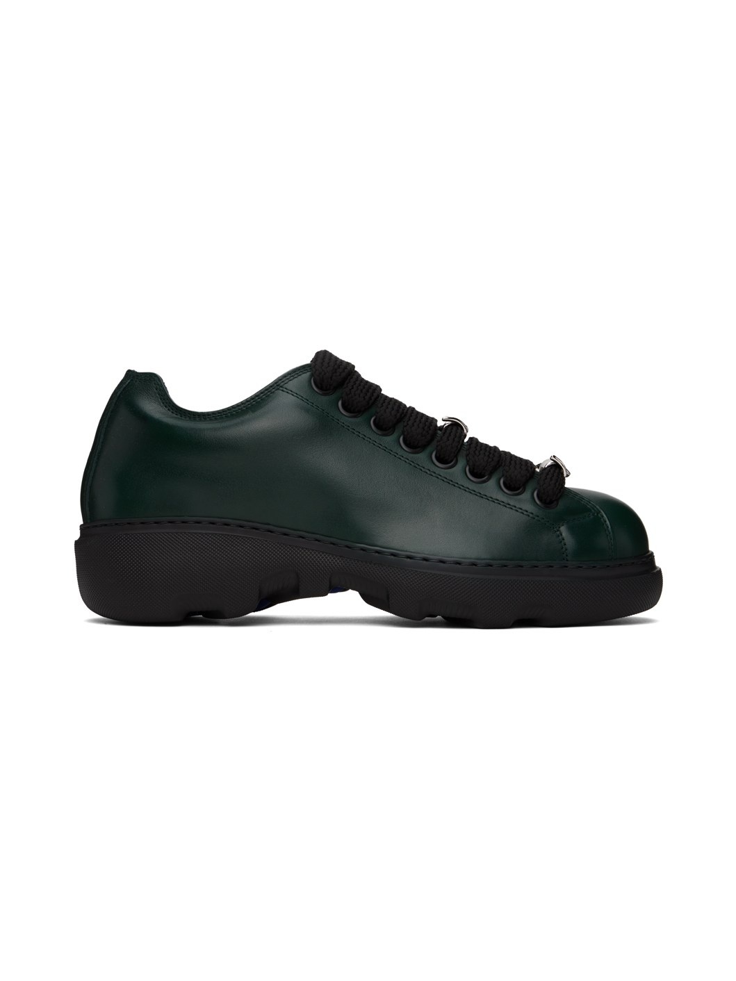 Green Leather Ranger Sneakers - 1