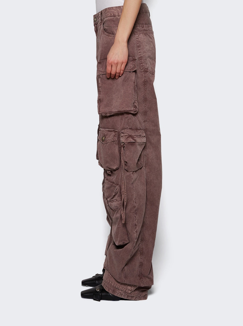 Fern Cargo Pants Washed Mauve - 4