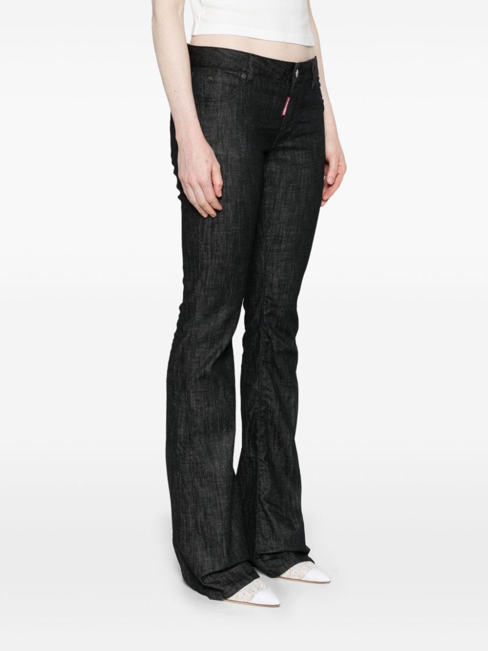 mid-rise flared jeans - 3