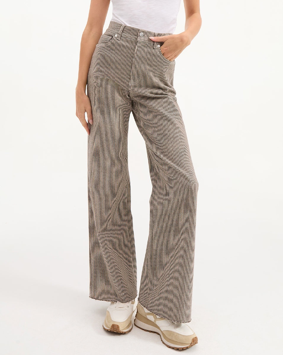 TAYLOR HIGH RISE WIDE LEG JEAN - 3