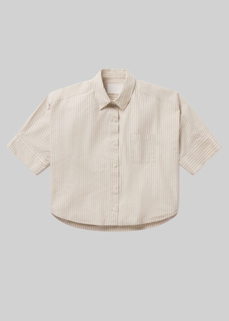 Claire Origami Shirt In Ciro Stripe 1