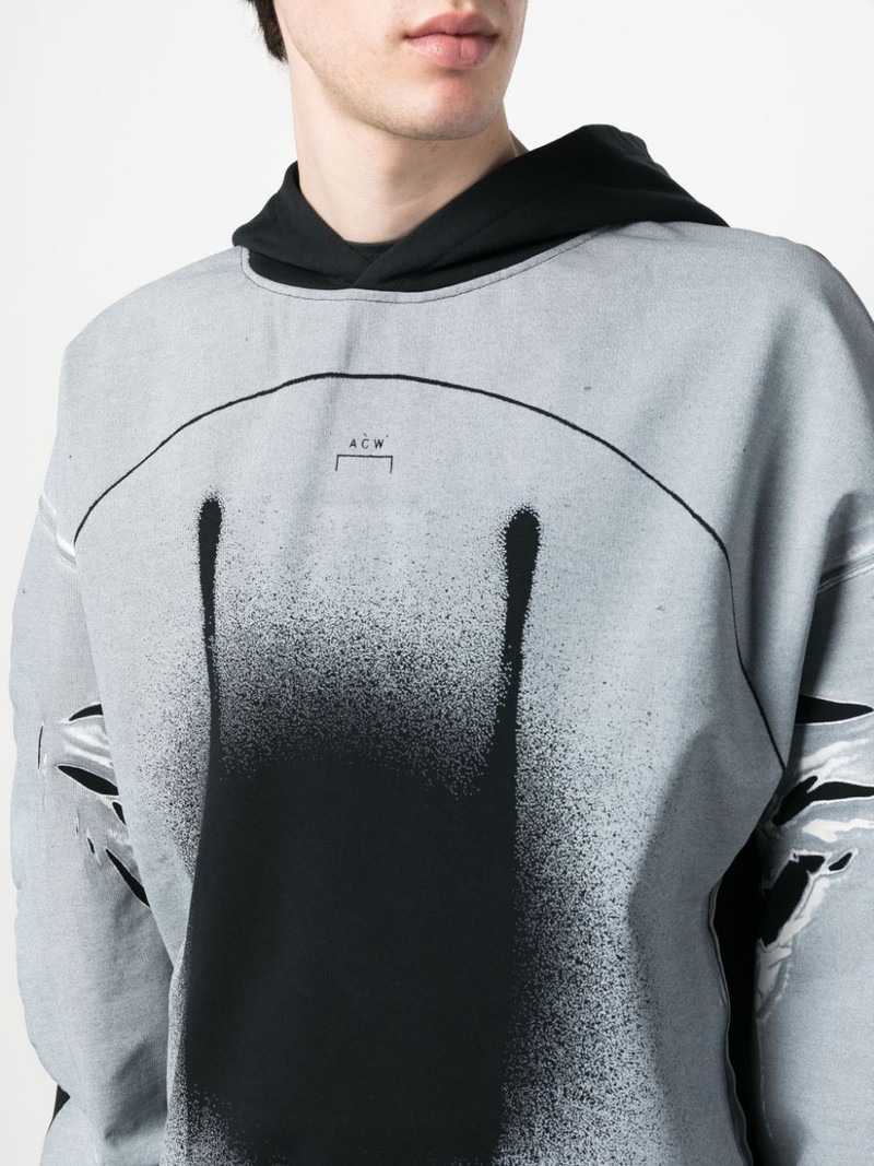 Exposure abstract-print hoodie 5