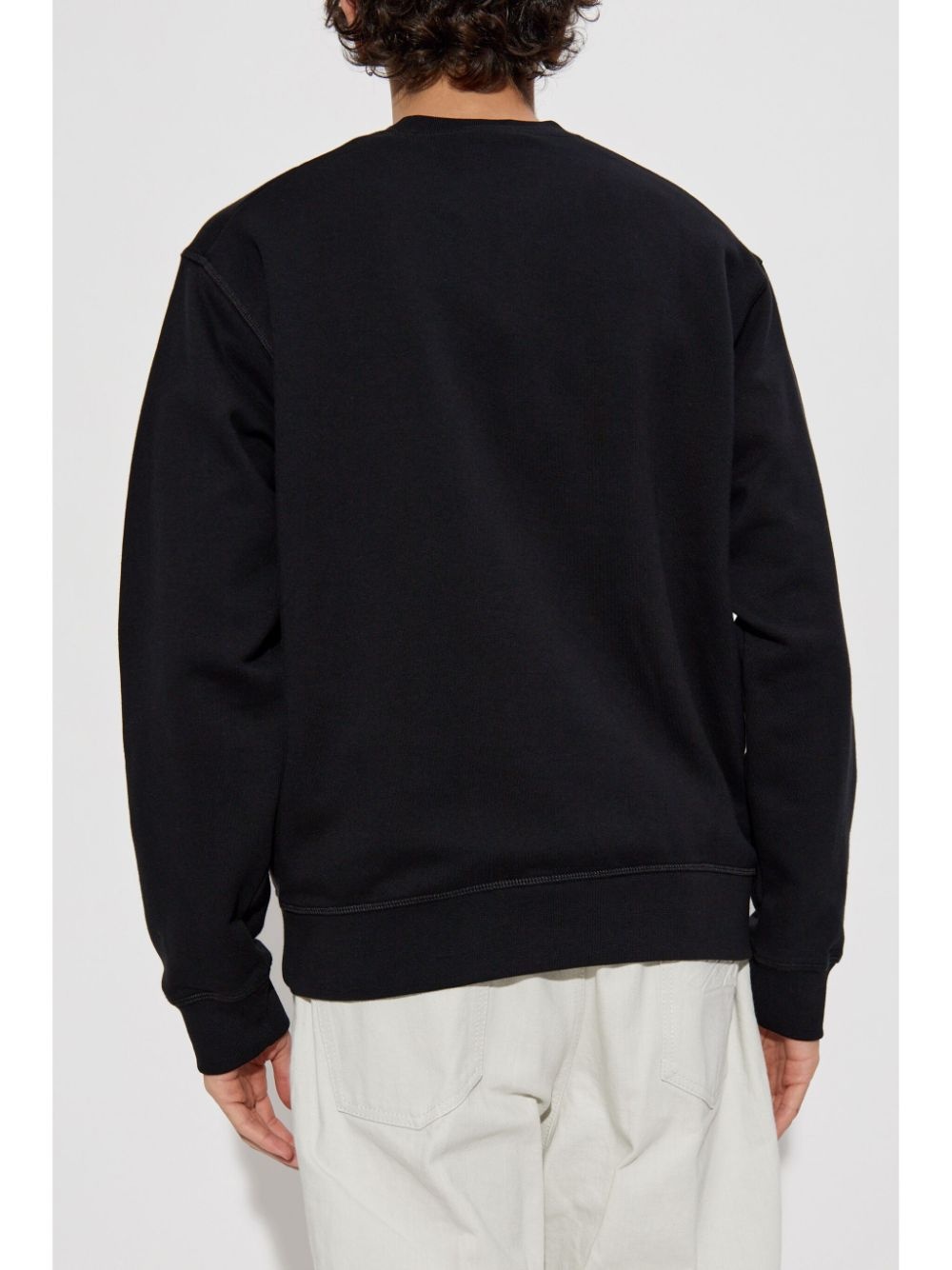 flocked-logo sweatshirt - 4