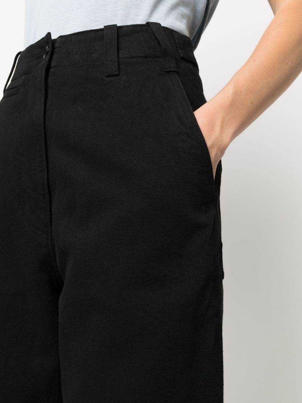 high-waisted tapered trousers - 5