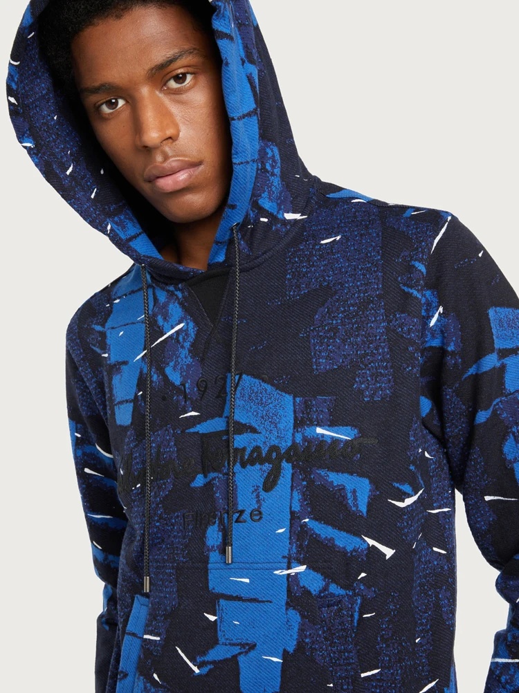 PALME PRINT HOODIE - 4