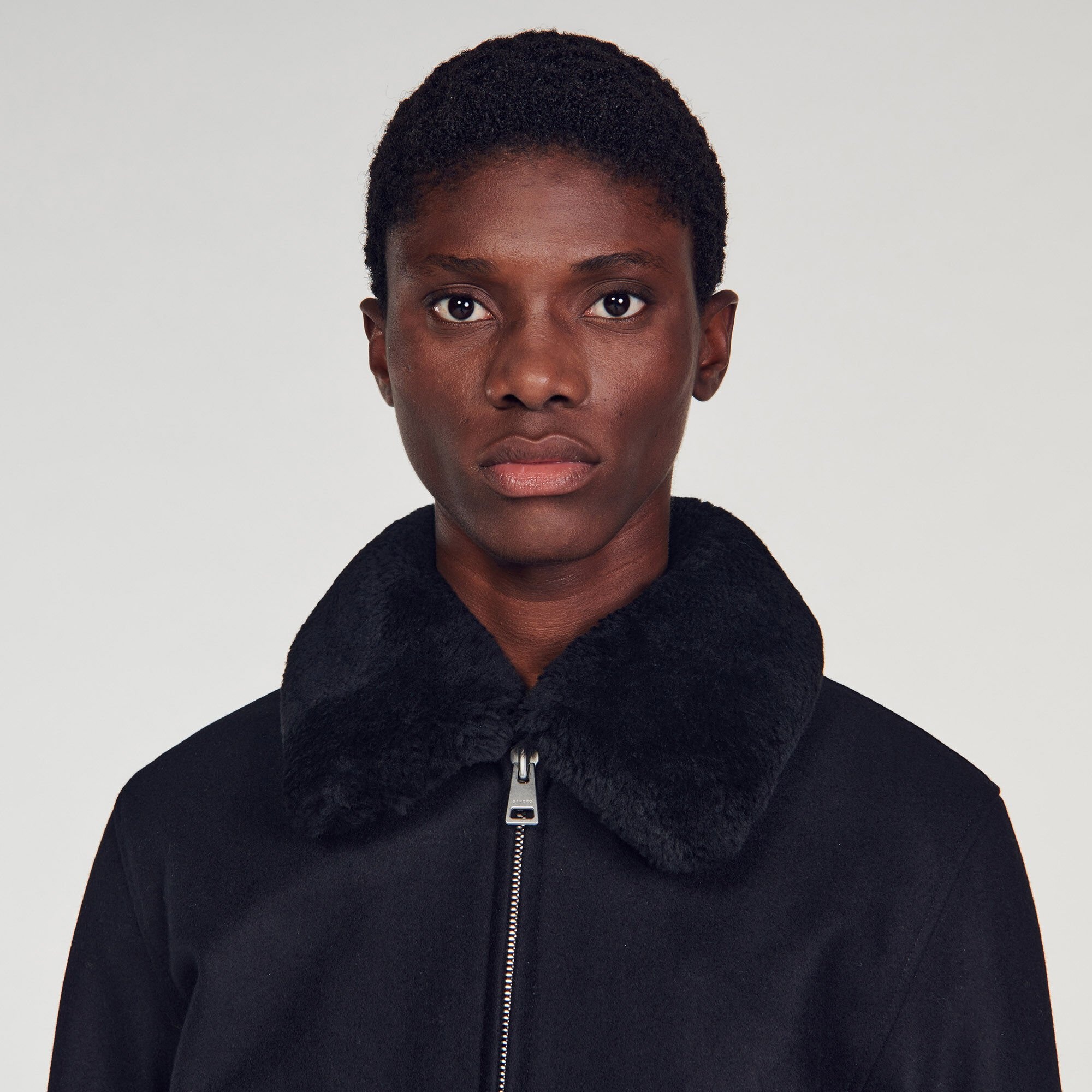 AVIATOR JACKET WITH SHEEPSKIN COLLAR - 4