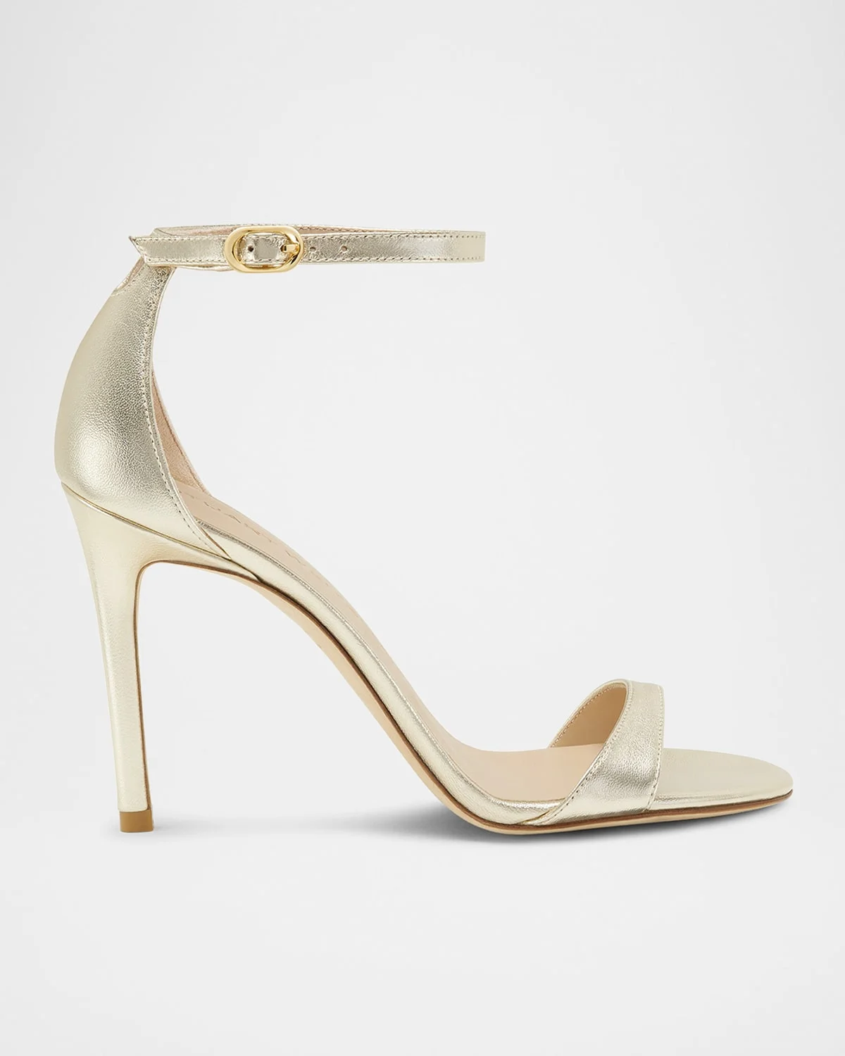 Nudist Metallic Ankle-Strap Sandals - 1