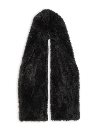 BALENCIAGA faux-fur scarf outlook