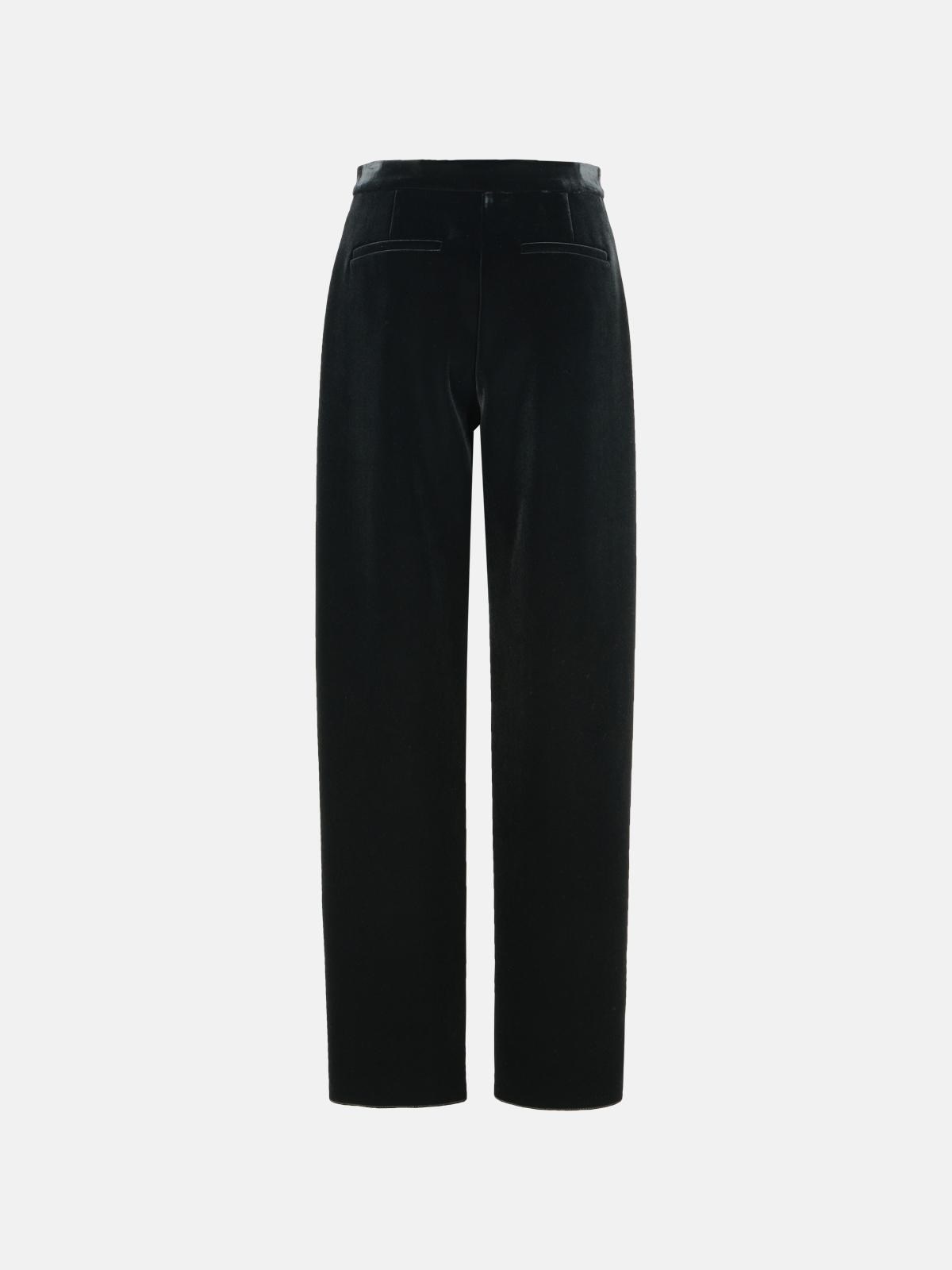 'ARTE1234' BLACK POLYESTER BLEND PANTS - 3