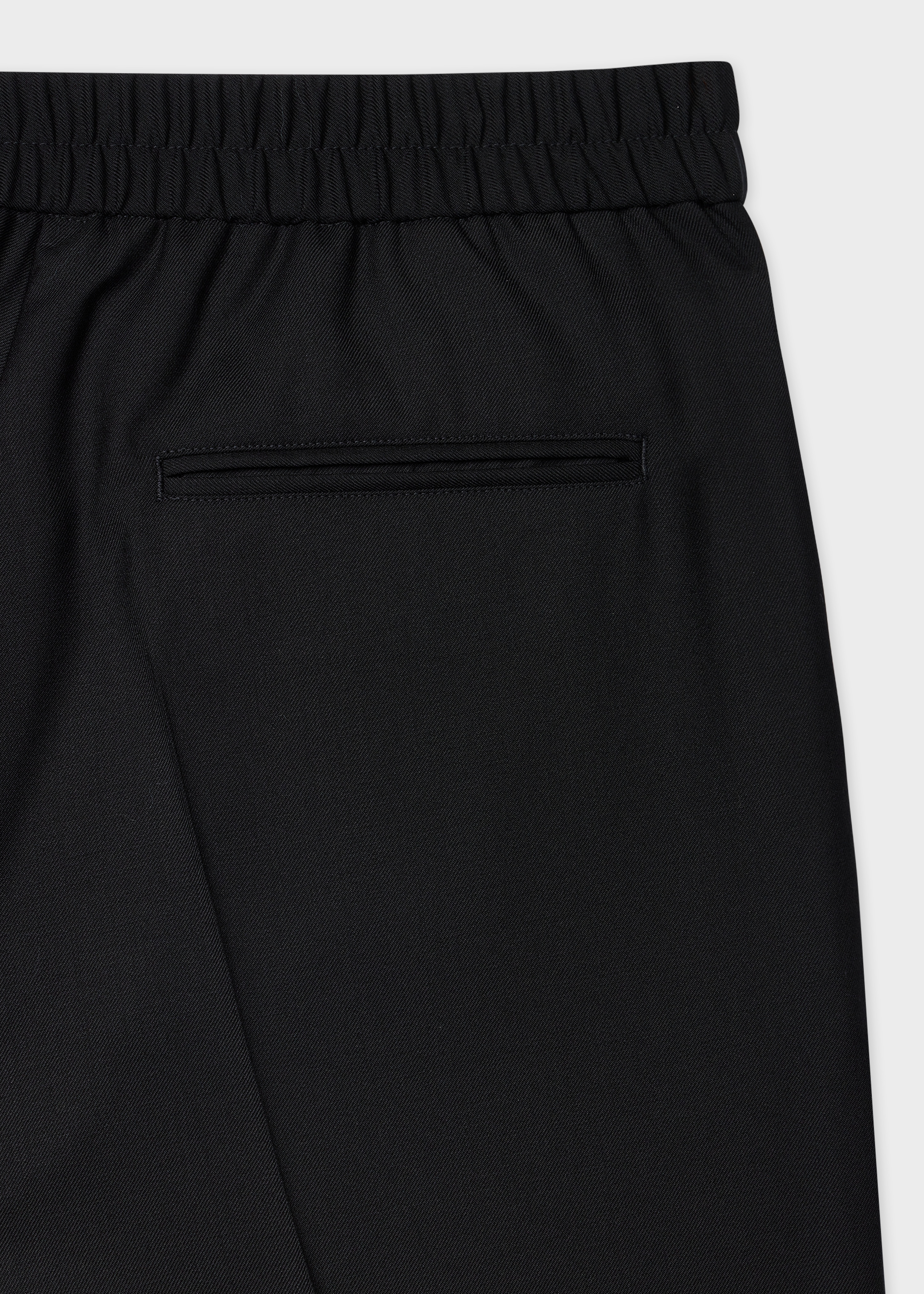 A Suit To Travel In - Black Elasticated-Waist Trousers - 2