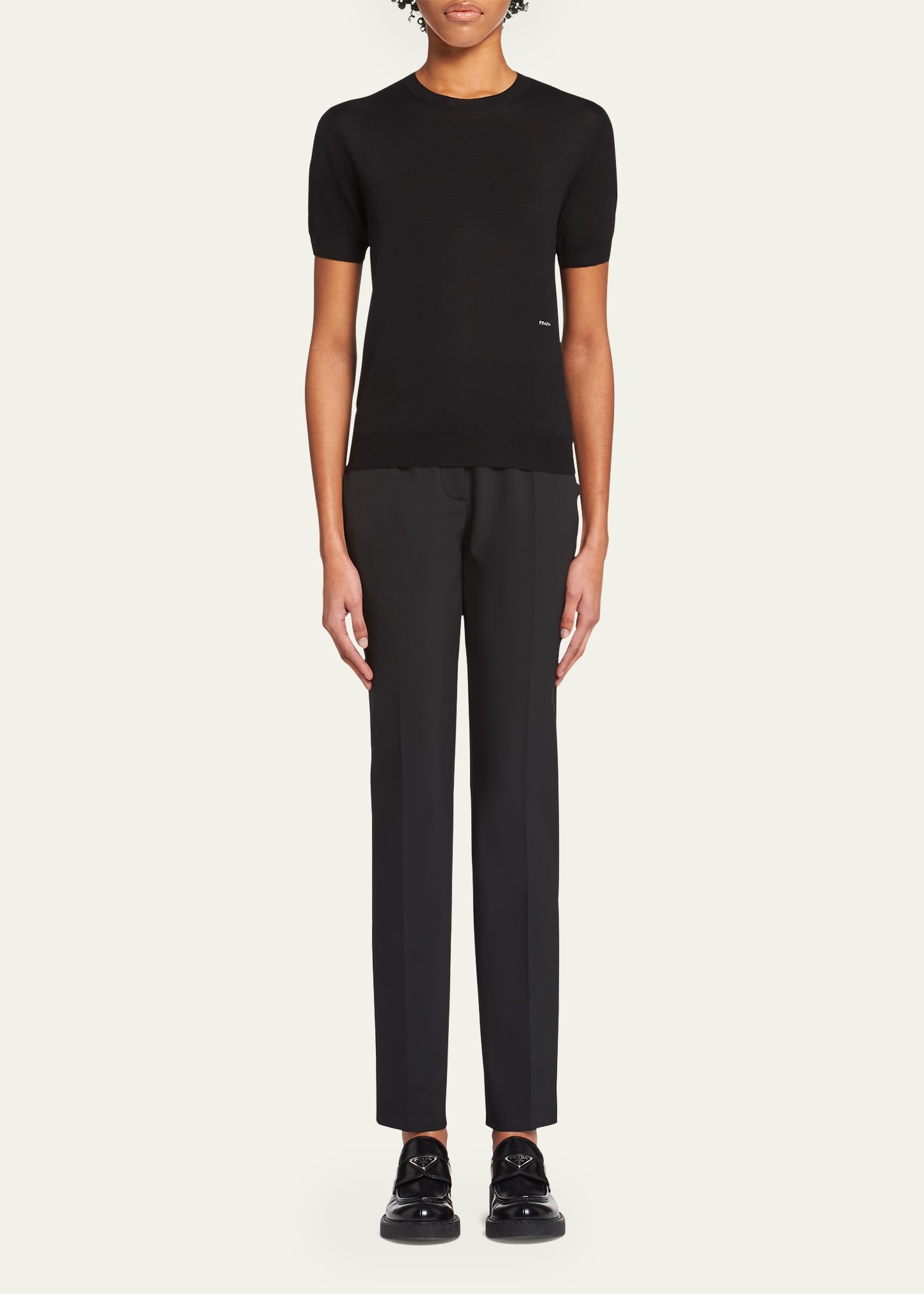 Wool Short-Sleeve Sweater - 2