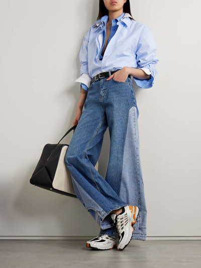 BETTTER + NET SUSTAIN two-tone high-rise wide-leg jeans outlook