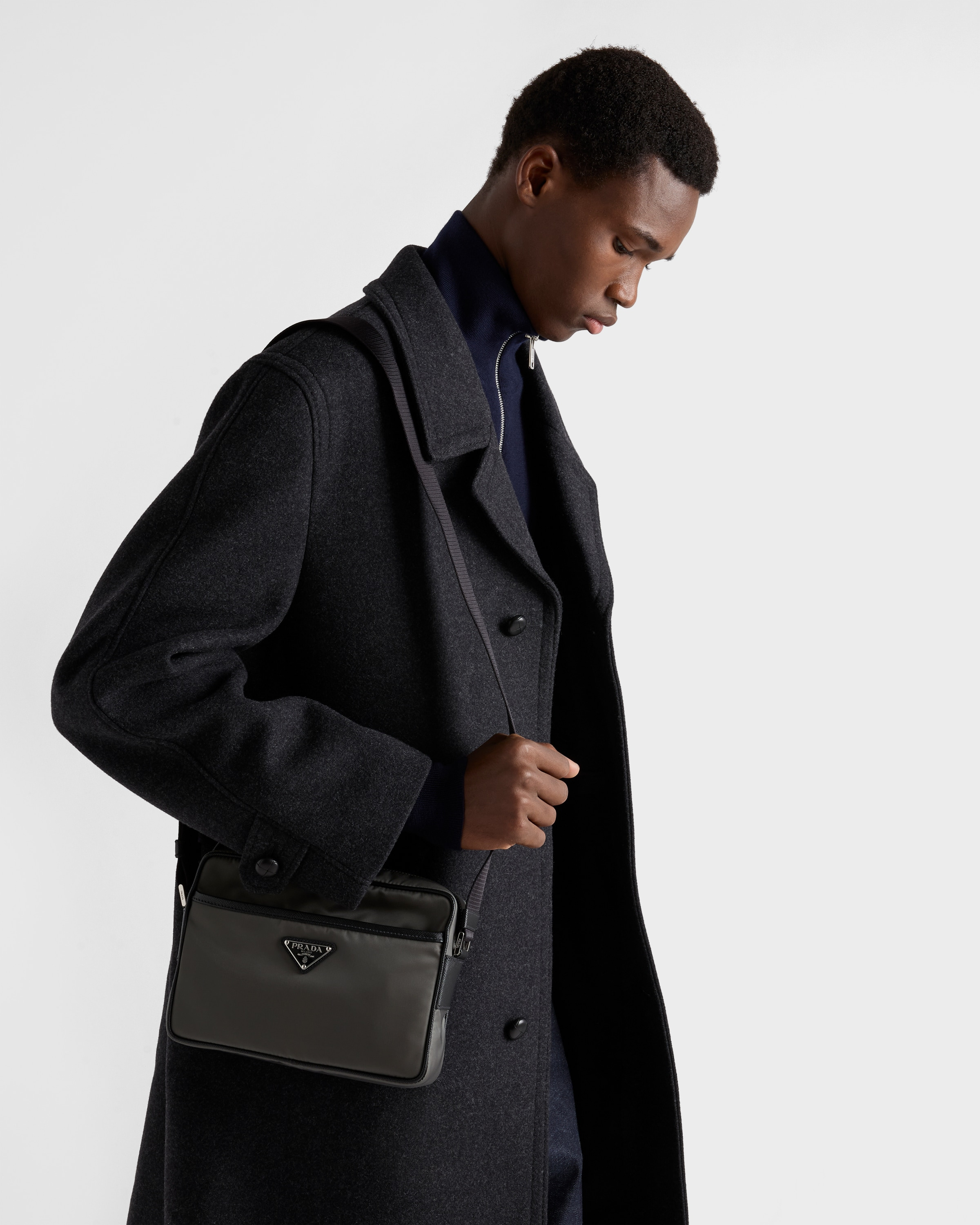 Re-Nylon and Saffiano shoulder bag - 2