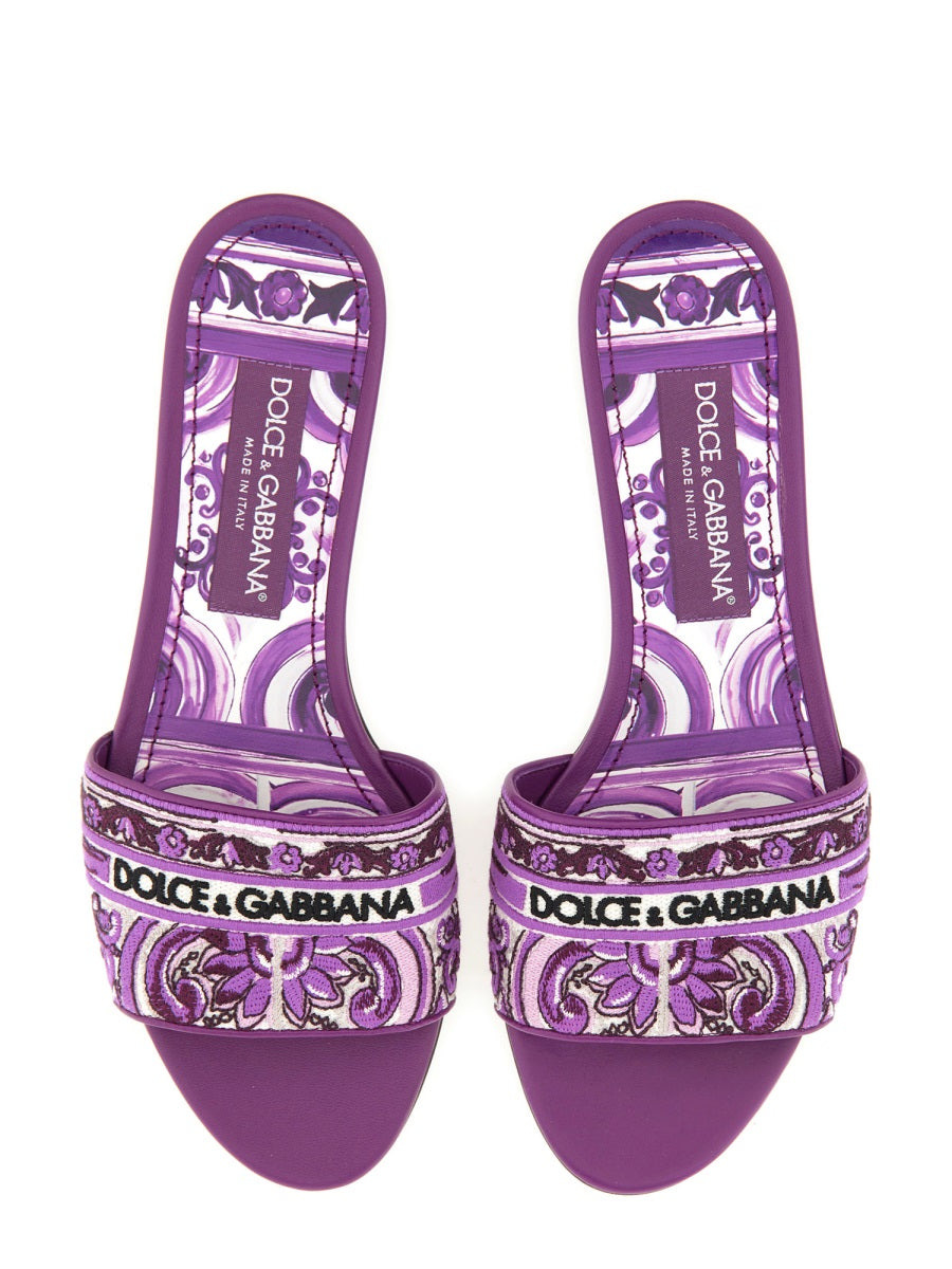 Slide Sandal With Embroidery - 6