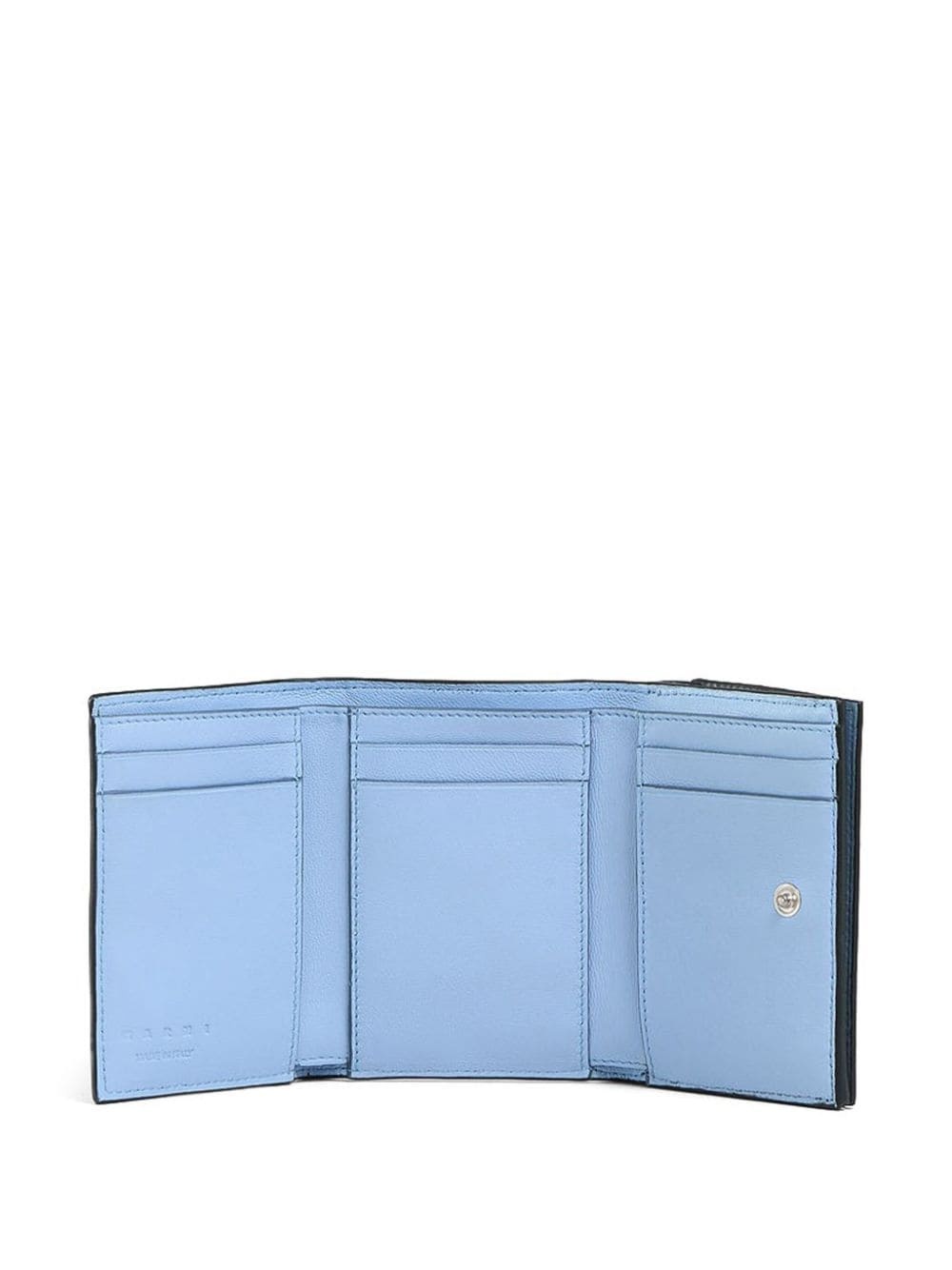 bi-fold embossed logo leather wallet - 3