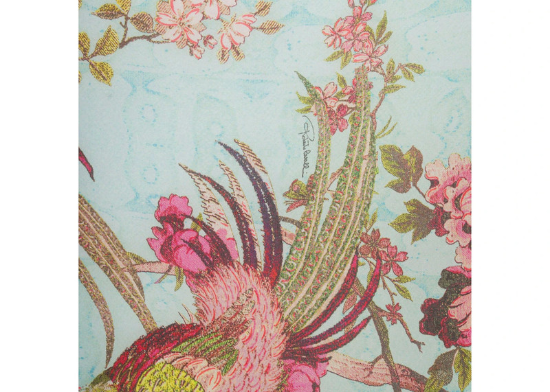 SKIMS SKIMS x Roberto Cavalli Long Sleeve Mini Dress Fagianella Print outlook