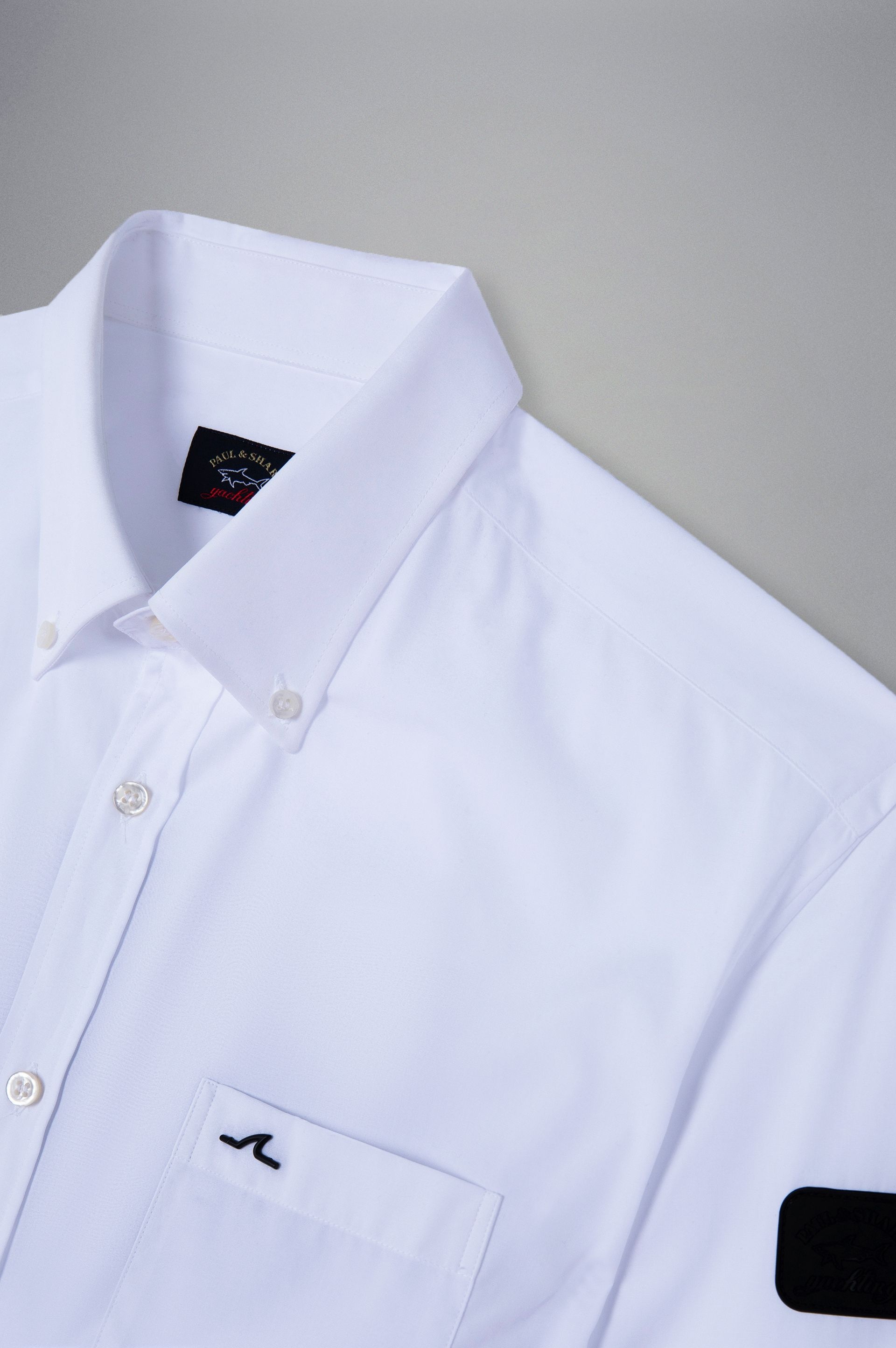 COTTON POPLIN SHIRT WITH SHARK APPLICATION - 6