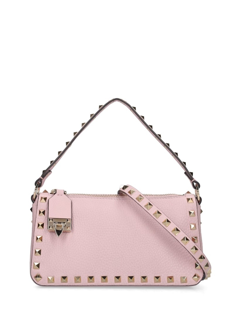 Small Rockstud leather shoulder bag - 1