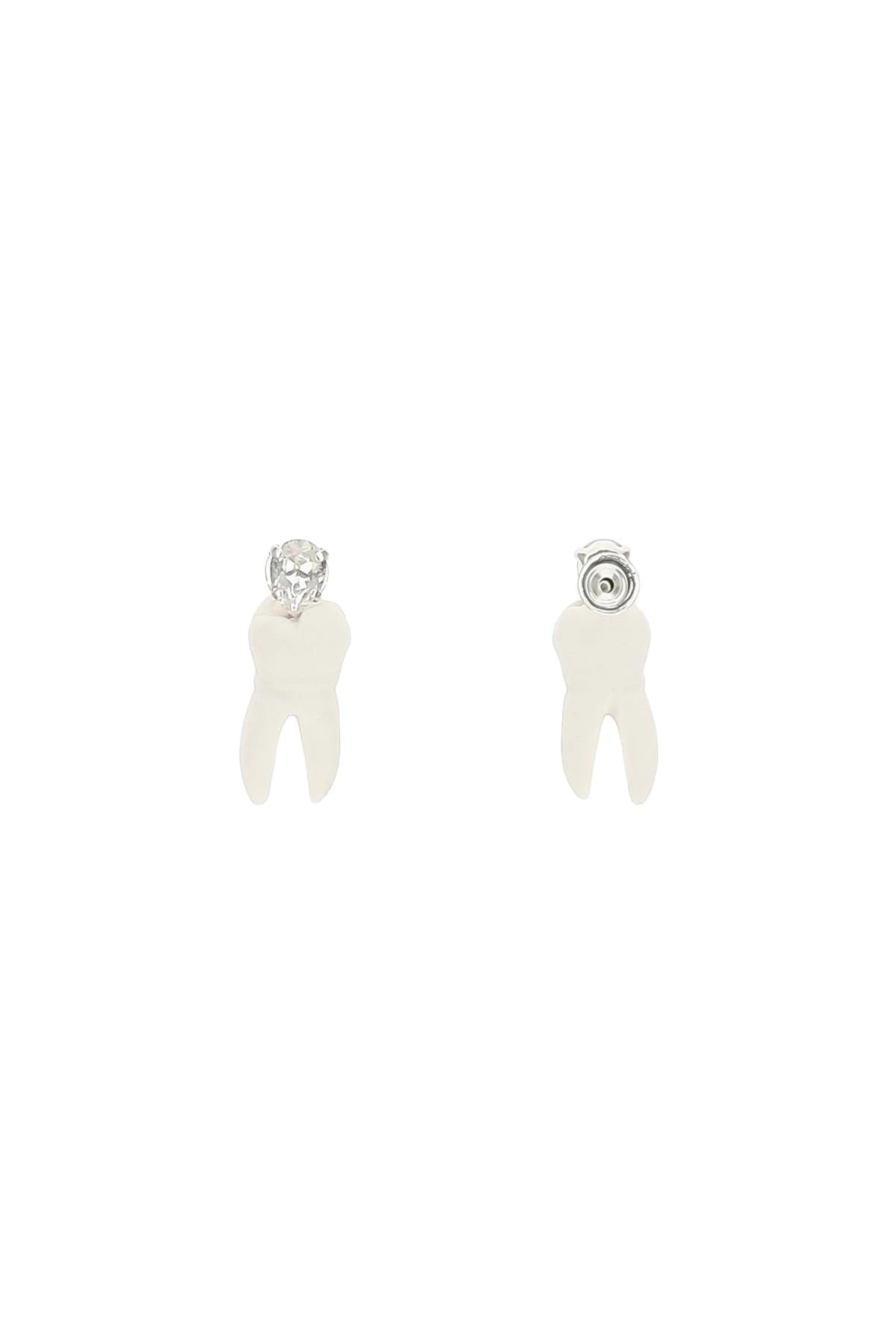 BABY PORCELAIN CRYSTAL TOOTH EARRINGS - 3