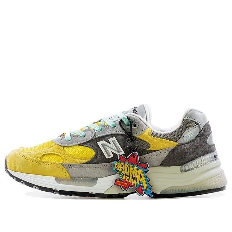 New Balance Amoeba Music x Nice Kicks x 992 Made in USA 'Peace Through Music - Grey' M992NK1 - 1